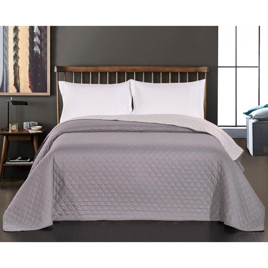 DecoKing Bedspread STEEL+SIL 220X240