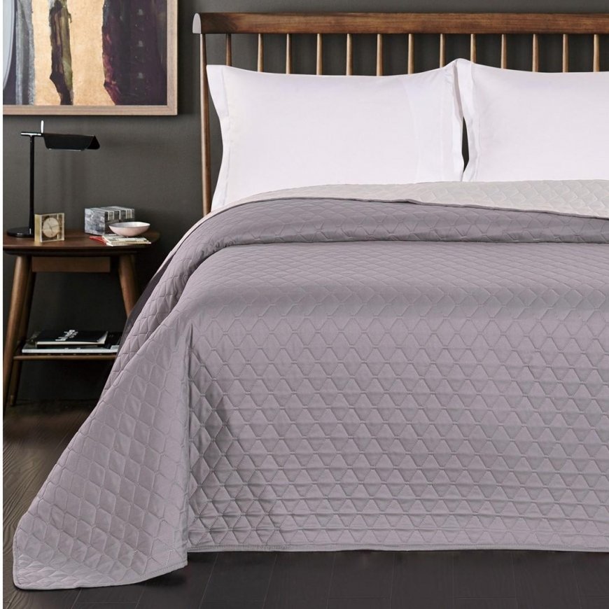 DecoKing päiväpeite STEEL+SIL 220X240 – 2