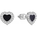 Beneto Silver heart earrings AGUP1624S Beneto Silver heart earrings AGUP1624S