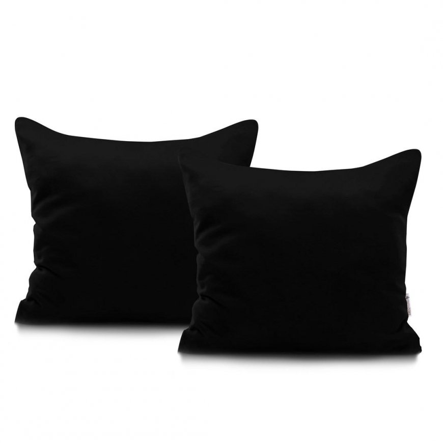 DecoKing Pillowcase Black 80x80*2