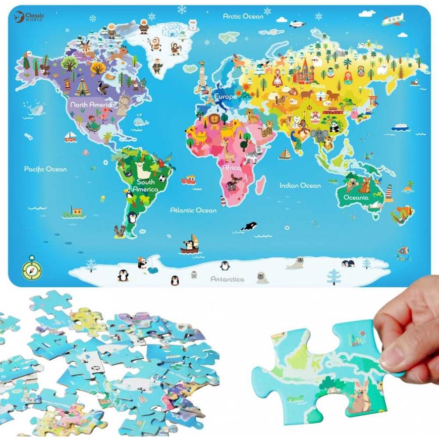 Classic World Puzzle Classic World Puzzle World Map