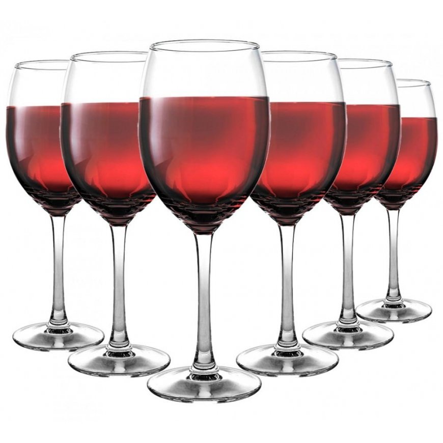 Royal Leerdam DIAMOND KPL. 6 KIELISZK�W WINO CZERWONE 330ML – 2