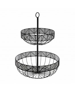 Secret De Gourmet -hedelmälautanen FRIZE Metal 2 Levels Black