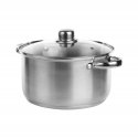 FABIO STAINLESS STEEL POT 4.7L. 22CM WITH GLASS LID FABIO STAINLESS STEEL POT 4.7L. 22CM WITH GLASS LID