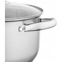 FABIO STAINLESS STEEL POT 4.7L. 22CM WITH GLASS LID FABIO STAINLESS STEEL POT 4.7L. 22CM WITH GLASS LID