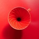 Harry V60-02 ceramic coffee dripper red