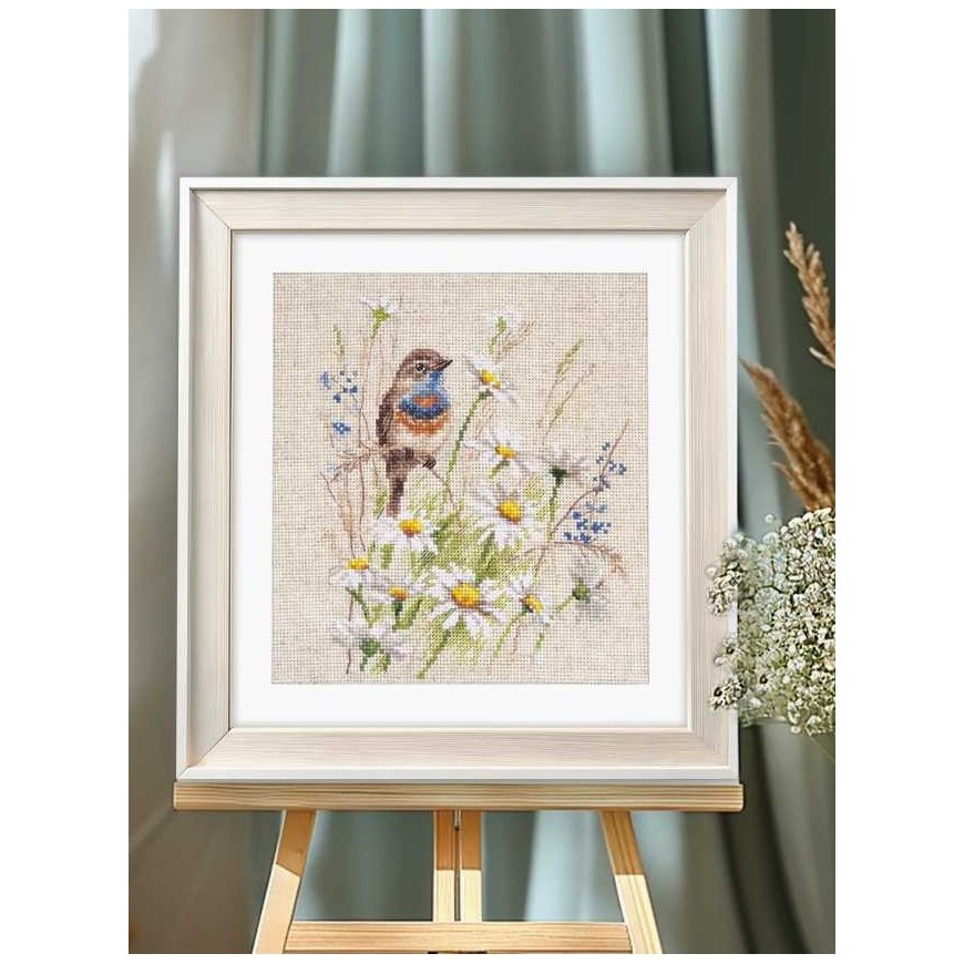 Beldizart Cross stitch kit "Bluethroat" S1-39 – 2