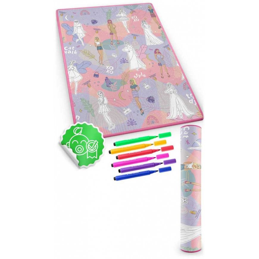 Valcuotas putplasčio dažymo kilimėlis 120 x 90 x 0,3 cm Ricokids RK-344 – 3