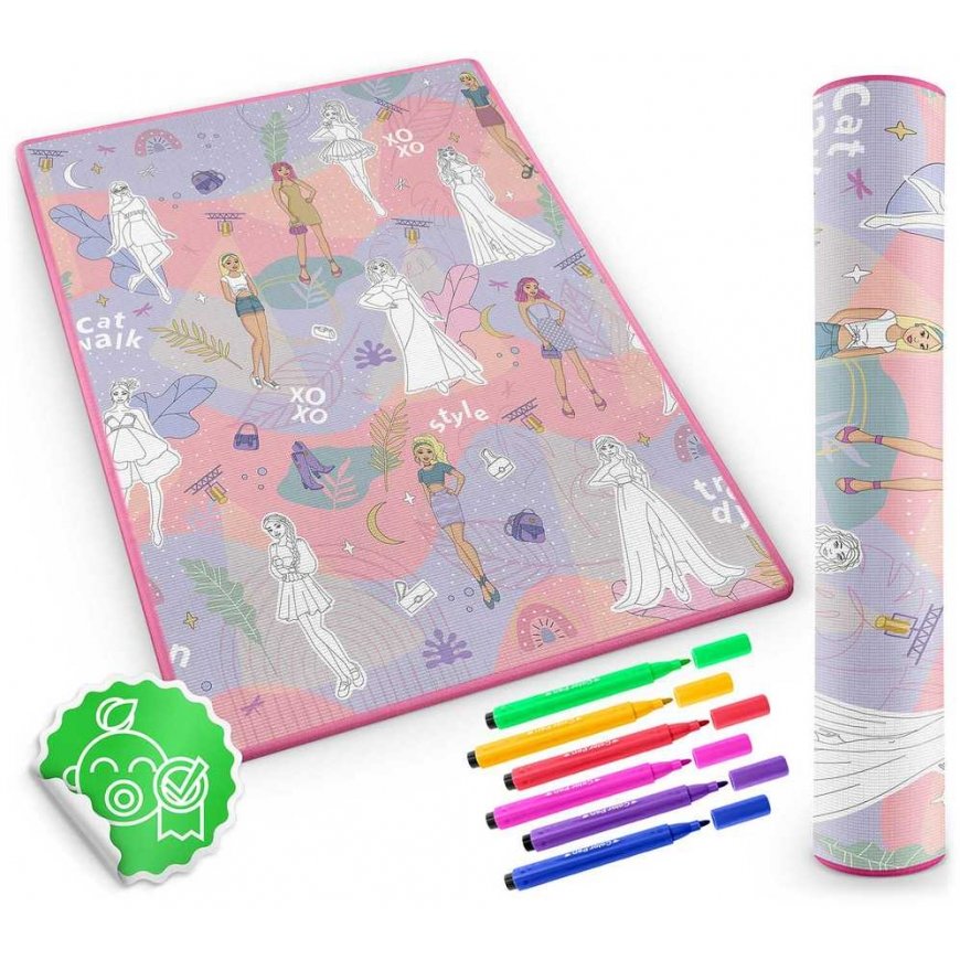 Valssattu vaahtomuovi maalausmatto 120 x 90 x 0,3 cm Ricokids RK-344 – 4
