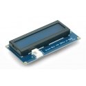 Seeed Studio Grove, 2x16 simbolių LCD ekranas su apšvietimu (balta ant mėlynos spalvos)
