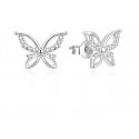 Beneto Charming hopeiset korvakorut Butterflies AGUP757L Beneto Charming hopeiset korvakorut Butterflies AGUP757L