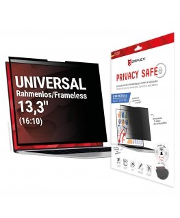 Displex PRIVACY SAFE removable 2-way privacy filter for Laptop/ Notebook (randlos/frameless) 13,3'' (16:10)