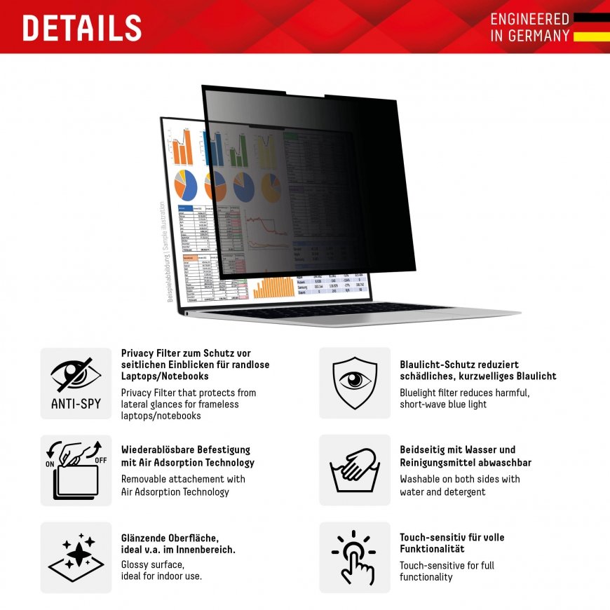 Displex 01990 display privacy filter – 2