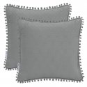 AmeliaHome Decorative pillowcase AH CHARCOAL 45x45*2