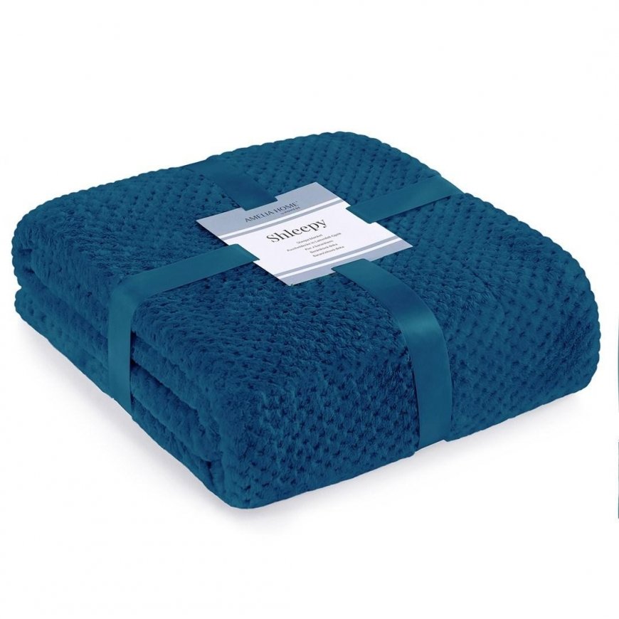AmeliaHome Blanket SHLEEPY, 220x240 cm, color: blue/white – 2