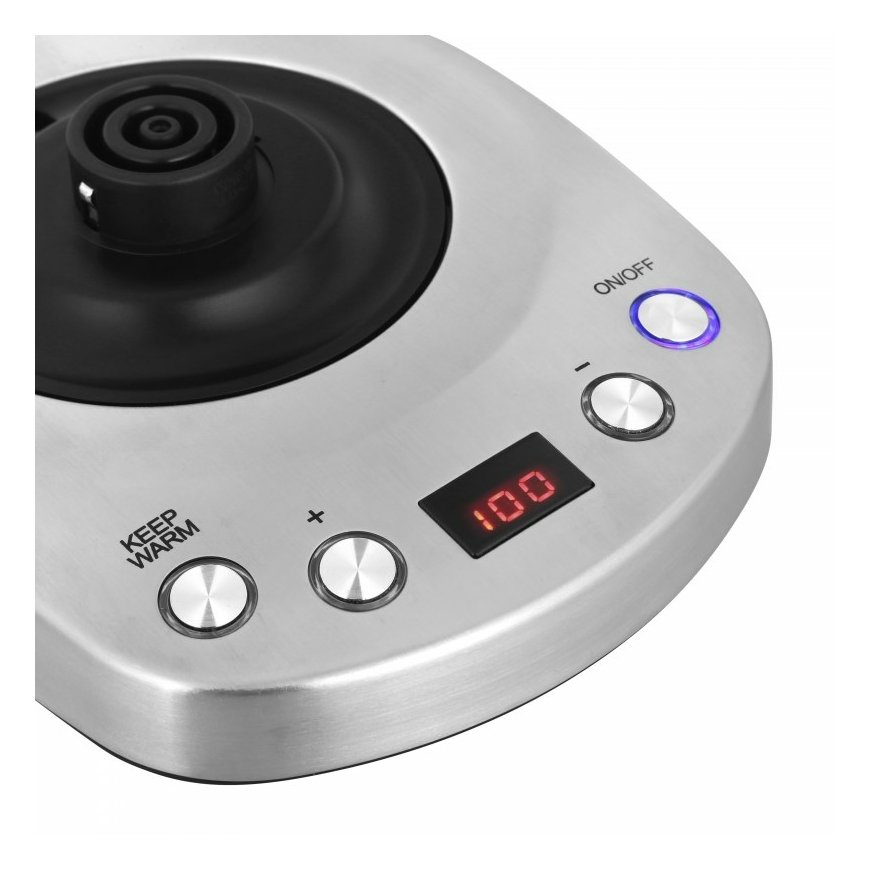 Lauben LBNEK17GS elektrikann 1,7 l 2200 W Must, Roostevaba teras, Läbipaistev – 5