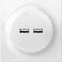 Fibaro Walli N kontatkligzda 2x USB Balts Fibaro Walli N kontatkligzda 2x USB Balts