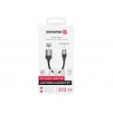Swissten Textile Lightning - USB-A OTG Adapter 0.12m Swissten Textile Lightning - USB-A OTG Adapter 0.12m