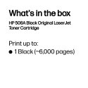 HP 508A, Оригинальный лазерный картридж LaserJet, Черный HP 508A, Оригинальный лазерный картридж LaserJet, Черный