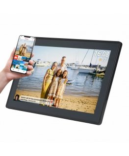 Denver PFF-1515B digitālie foto rāmis Melns 39,6 cm (15.6") Skārienjūtīgais ekrāns Wi-Fi