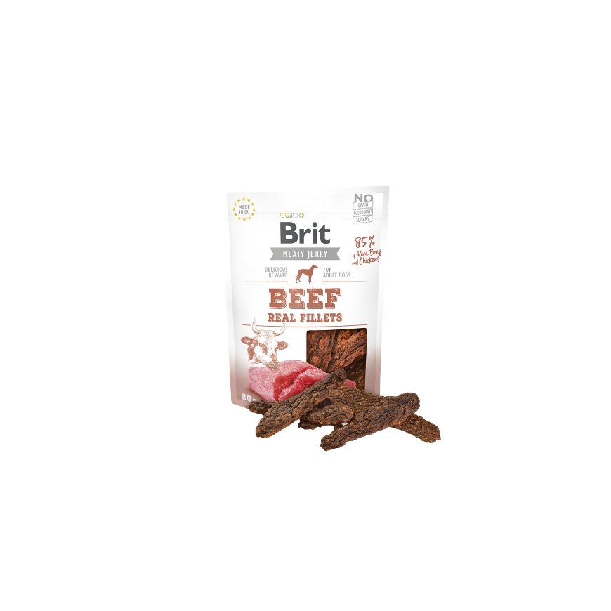 Brit Jerky Snack Koer Vahepalad Veiseliha 80 g