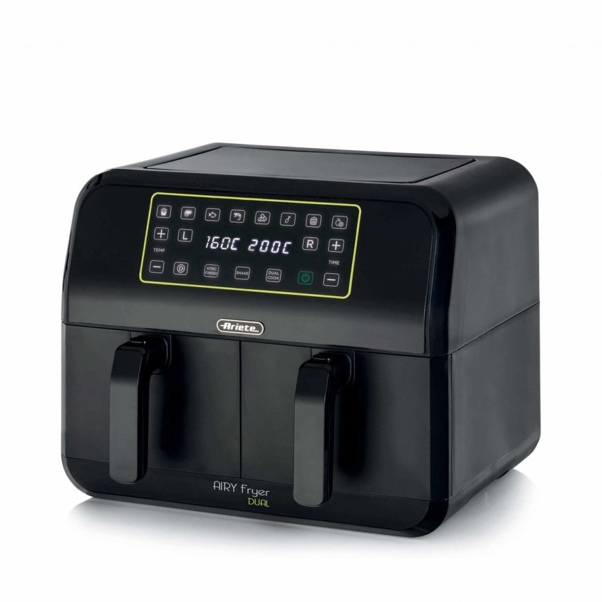 Ariete 4623/00 Kaksois 8 L 1700 W Kuumakiertoilmakypsennin musta