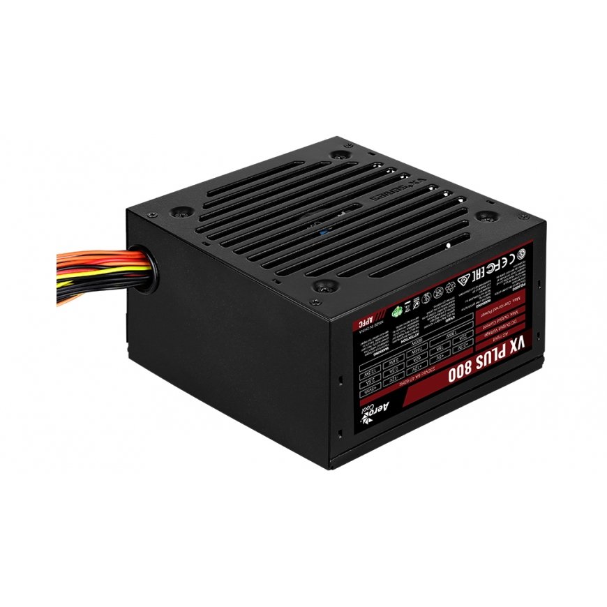 Aerocool VX PLUS 800 toiteallika komponent 800 W 20+4 pin ATX ATX Must – 2