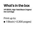 HP 950XL High Yield oriģinālā melnās tintes kasetne HP 950XL High Yield oriģinālā melnās tintes kasetne