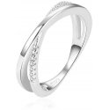 Beneto Charming Double Ring in Silver AGG225