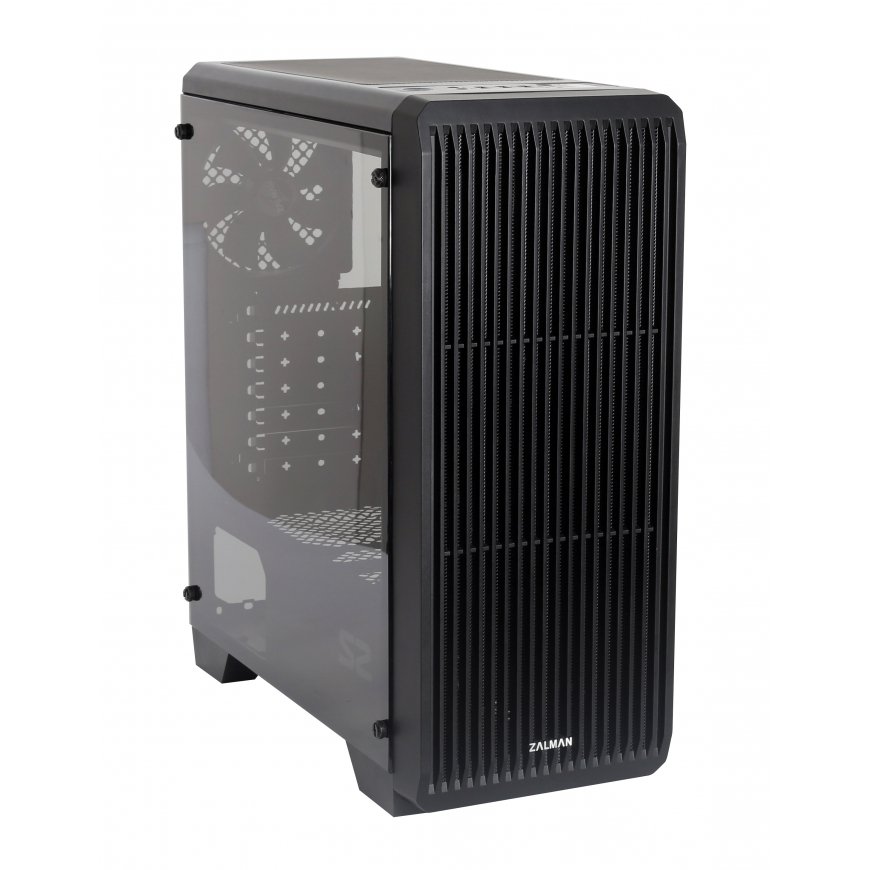 Zalman S2 Midi Tower Case - Black Window „Midi Tower“ Juoda