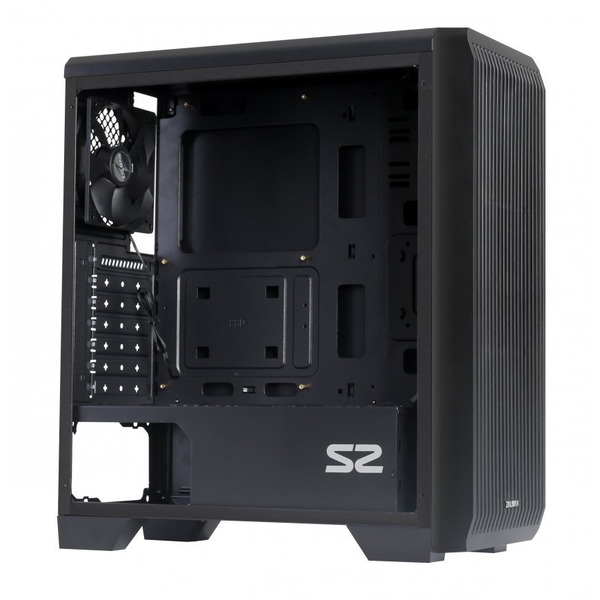 Zalman S2 Midi Tower Case - Black Window „Midi Tower“ Juoda – 4