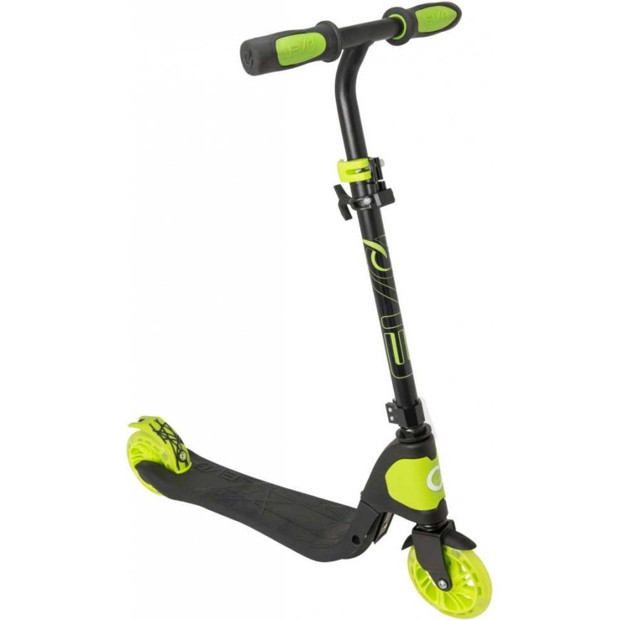 Evo Foldable Adjustable Scooter for Children Light Speed Black-Light Green Luminous Wheels – 3