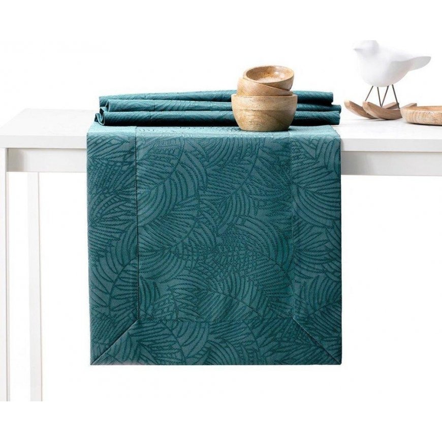 AmeliaHome Tablecloth AH GAIA BRD MARINE 30X100