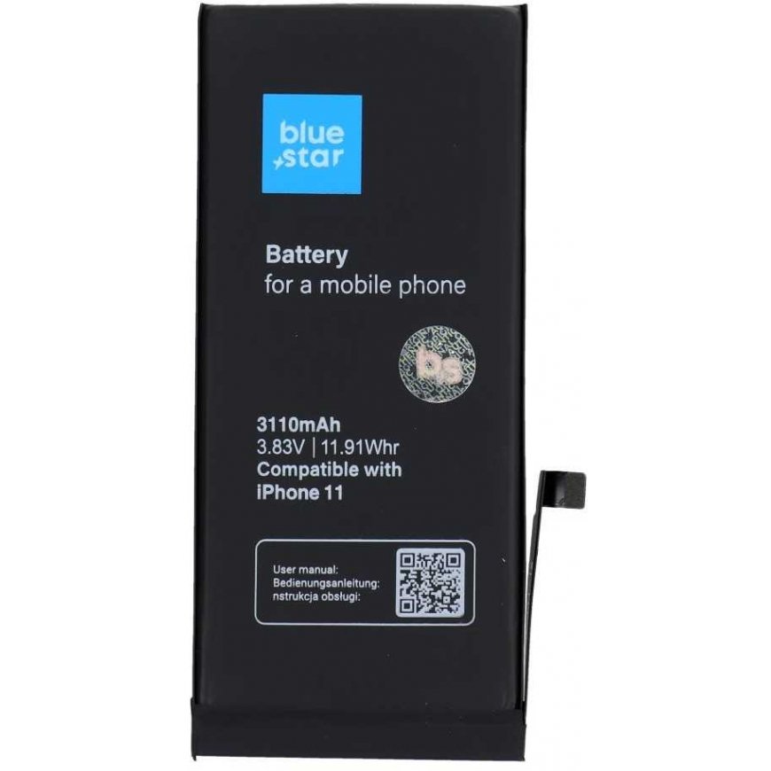 BlueStar Blue STAR HQ akku IPHONE 11:lle 3110 mAh