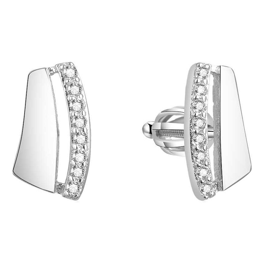 Beneto Silver earrings with zircons AGUP1638S