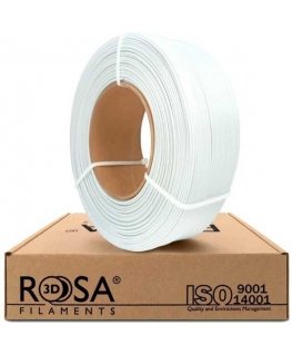 3D plastic PLA white 1.75mm 1kg refill pack Rosa3D