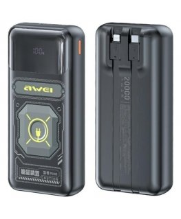 AWEI PowerBank P99K 20000mAh 22.5Wczarny|black