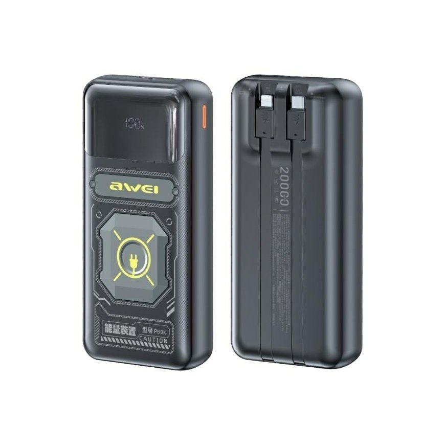 AWEI PowerBank P99K 20000mAh 22.5Wczarny|black