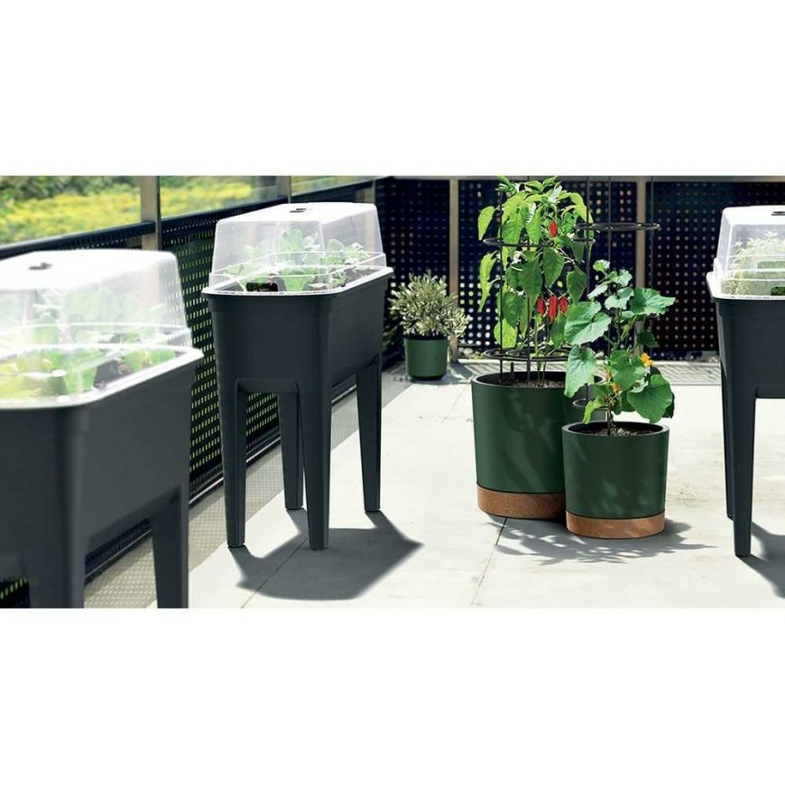 Prosperplast HOME GROWER FLOWER POT - ANTHRACITE 35L – 3