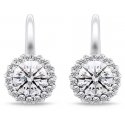 Brilio Silver Charming silver earrings with clear zircons EA746W