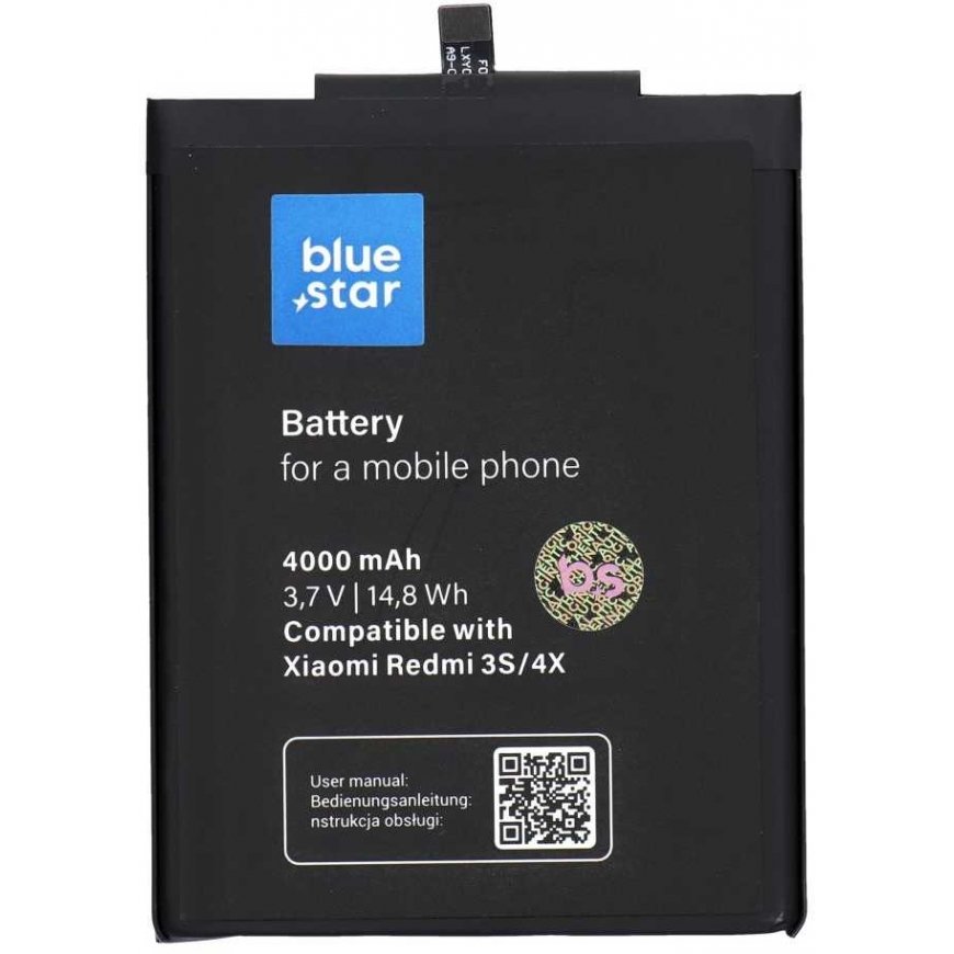 Akku Xiaomi Redmi 3 / 3S / 3X / 4X (BM47) 4000 mAh Li-Ion Blue Star – 2