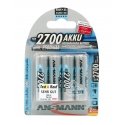 Ansmann Blister 4 X Accu, AA, 2700mAh AA / HR6 Никель-металл-гидридный (NiMH)