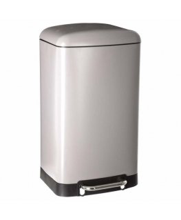 5five Simply Smart Waste bin, metal, taupe, 30 l