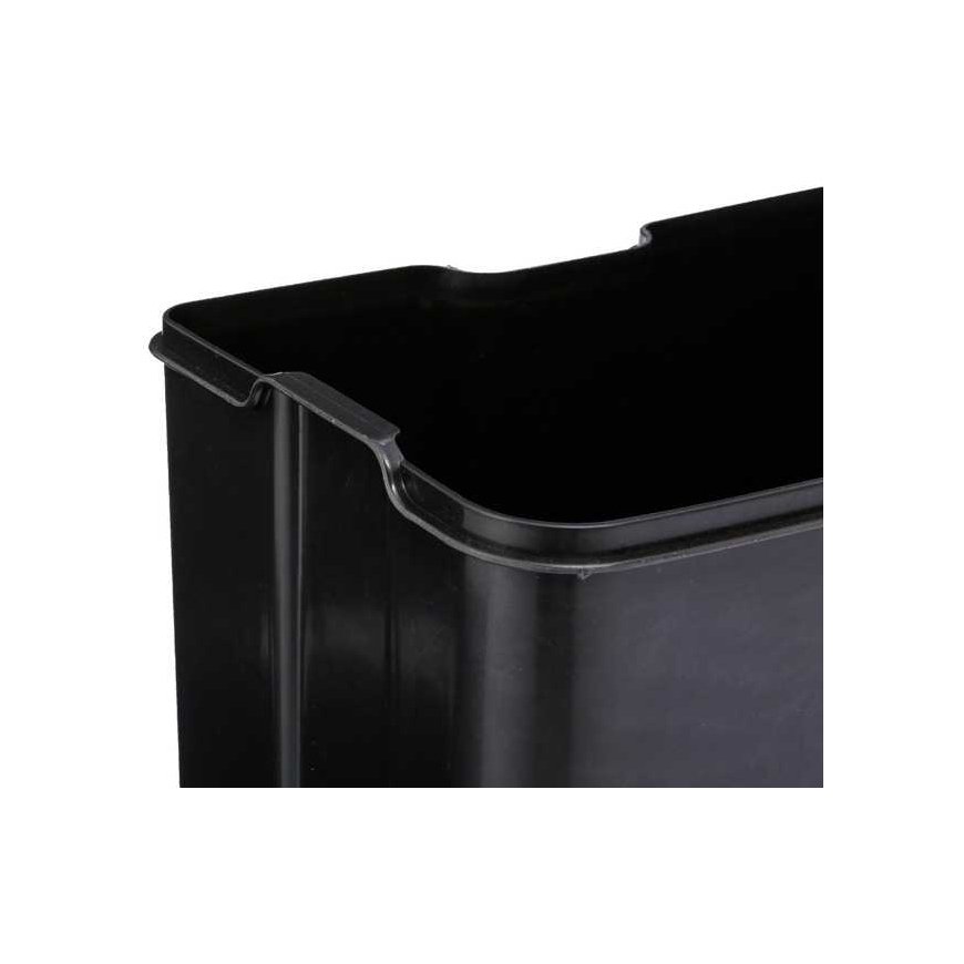 5five Simply Smart Waste bin, metal, taupe, 30 l – 5