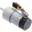 DC motor 37Dx73L with 100:1 gear 12V 100RPM + encoder CPR 64, Pololu 4755