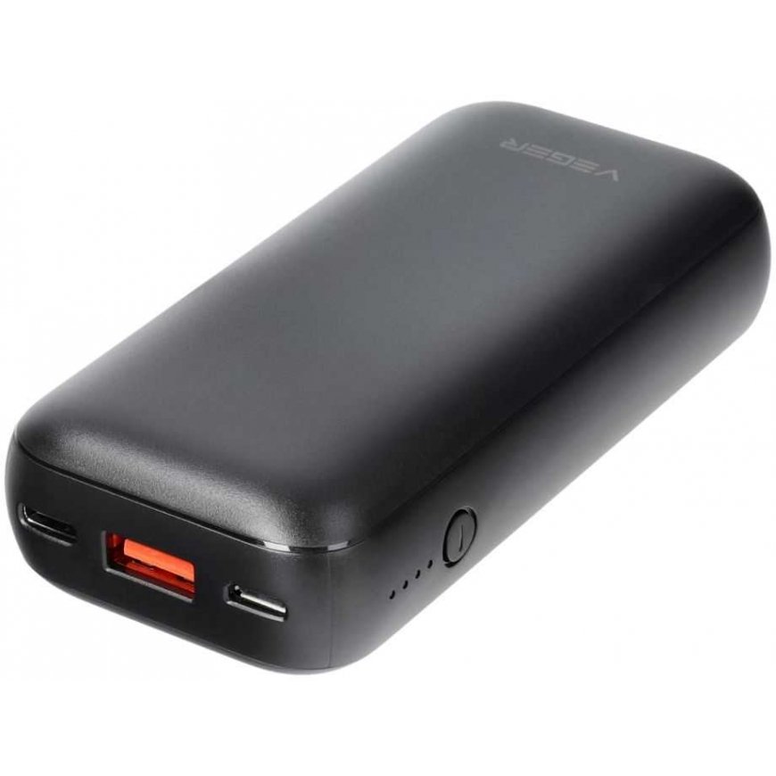 VEGER powerbank 10000 mAh PD QC3.0 3A 20W S10 (W1135) juodas