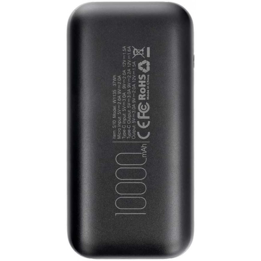 VEGER powerbank 10000 mAh PD QC3.0 3A 20W S10 (W1135) black – 2