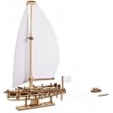 Ugearsmodels Beautiful Ocean Yacht with White Sails - Mechanical Assembly Model - Plywood - 95 Elements - Ugears Ugearsmodels Beautiful Ocean Yacht with White Sails - Mechanical Assembly Model - Plywood - 95 Elements - Ugears