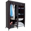 5five Simply Smart Textile wardrobe, 118x48x168 cm, black 5five Simply Smart Textile wardrobe, 118x48x168 cm, black