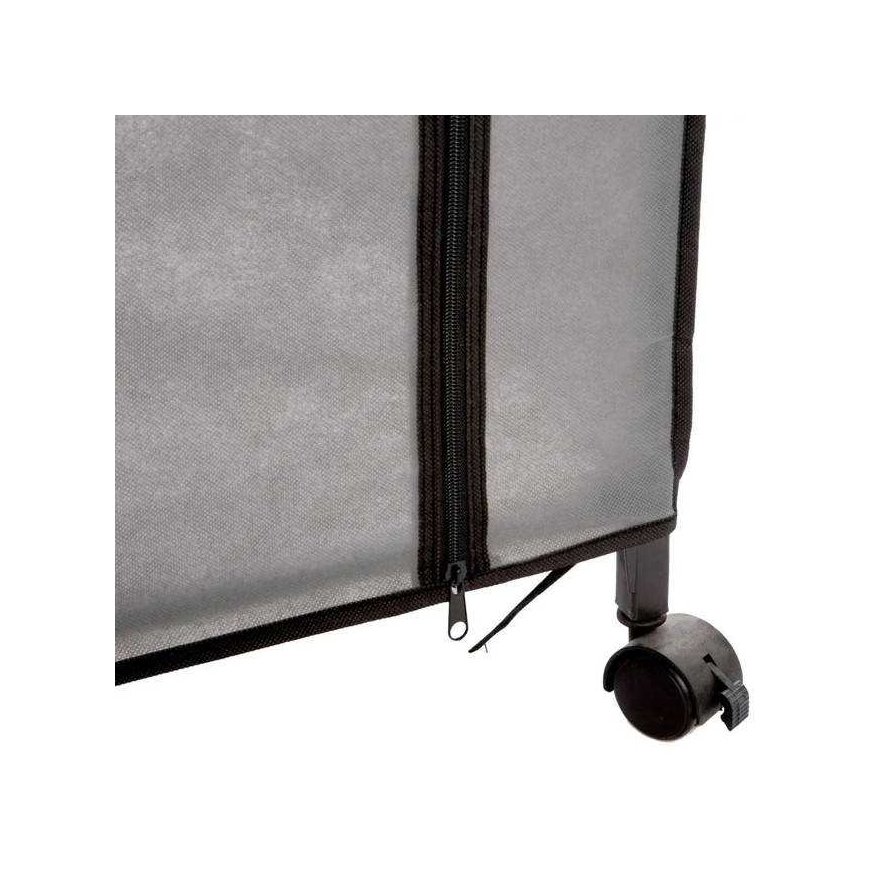 5five Simply Smart Textile vaatekaappi, 118x48x168 cm, musta – 4